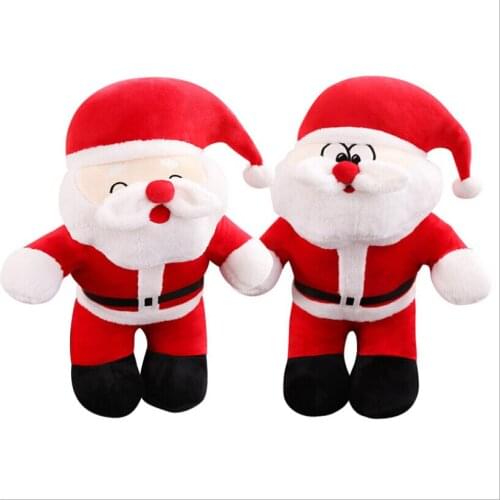 2020 Christmas Santa Claus Plush Toys Xmas Figurines Christmas Gift for Kid Red Xmas Tree Ornament