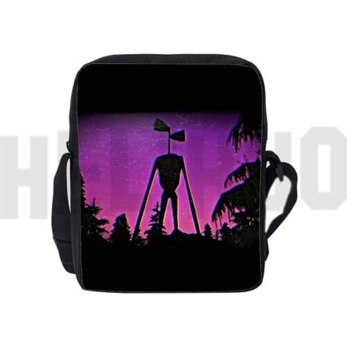 2021 Students 3D Siren Head Shoulder Bag Women Cosmetic Bag Children Cartoon Anime Book Bag Kids Rucksack Teens Unisex Funnybag