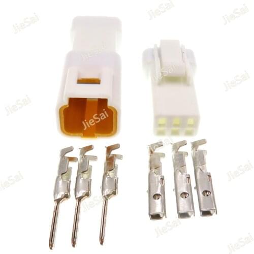 3 Pin 03R-JWPF-VSLE 03T-JWPF-VSLE White Waterproof Automotive Plug Wiring Harness Connector