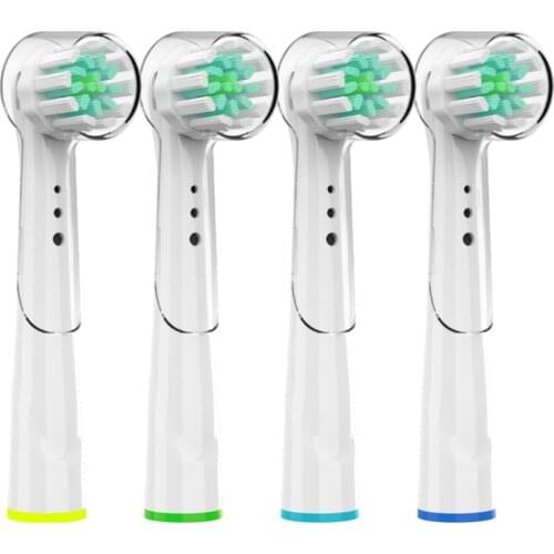 4Pcs Super Soft Replacement Toothbrush Heads with Caps for Oral B Toothbrush Heads Fit for 7000/Pro 1000/9600/ 500/3000/8000