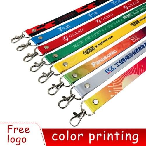 5Pcs Badge Card Holder Lanyard Customized Full Color Design Printing School Office Supplies