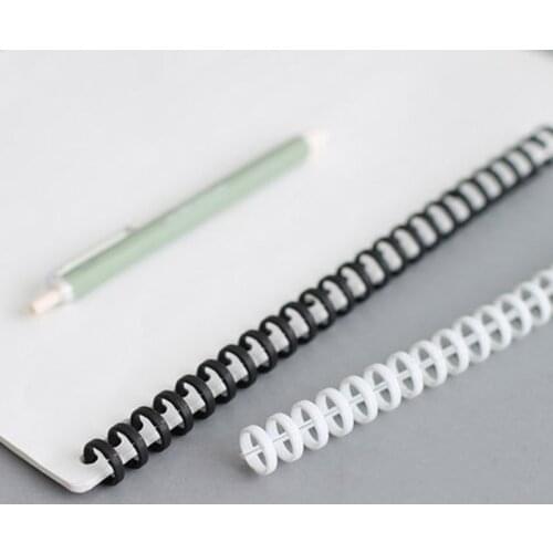 6Pcs/Lot 12MM Loose Leaf Binding Rings Spiral Notebook 25 Holes Plastic Binder Clip Paper Clip Office Supplies