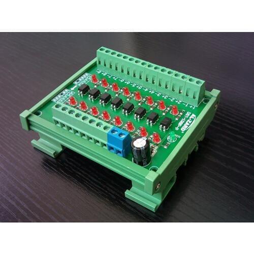 8 Channels Photoelectric Isolation Module PLC Signal Level Voltage Converter PNP Output DST-1R8P-P with Stander