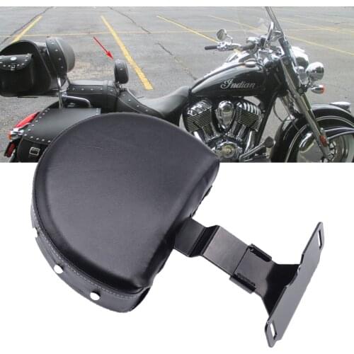 Driver Backrest Studded Pad Quick Release For 2014-2019 Indian Chief Chieftain Springfield Two Piece Seat
