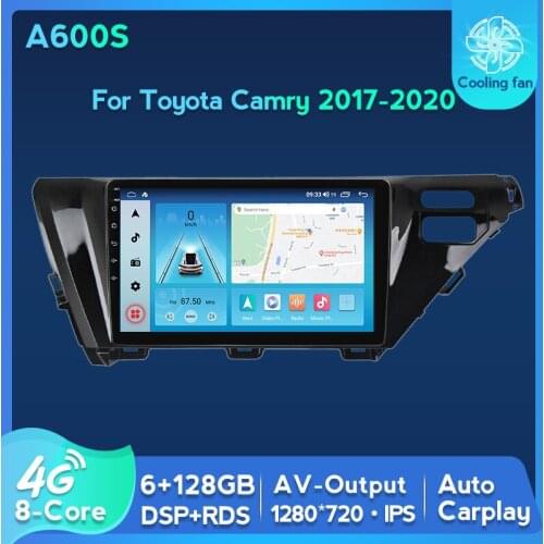 Octa Core 6G 128G DSP IPS Screen Car Stereo For Toyota Camry 8 XV 70 2017 2018 2019 2020 Android 11 Multimedia DVD GPS Radio 4G