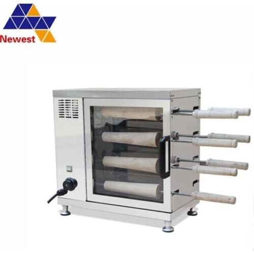 Chimney cake oven, 8 Roller Hungarian Funnel Cake Kurtosh Pastry Horn Cake Oven Machine
