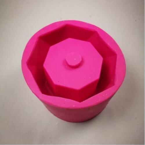 Creative Geometric Art Flower Pot Succulent Plants Cement Mold Ashtray Candle Holder Mould Handmade Clay Craft Office Home Decor