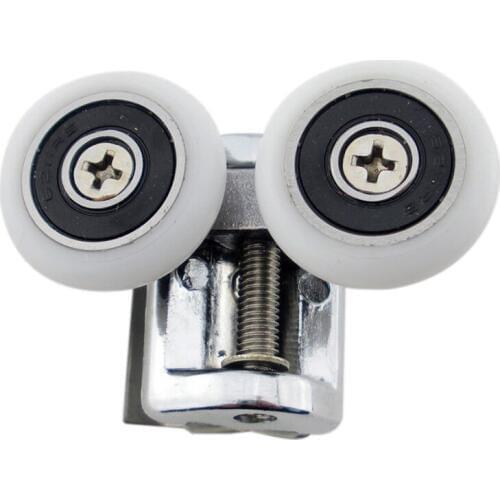 Circular shower room roller ultra-quiet wooden window sliding door pulley hanging rail track nylon wheel glass hardware part