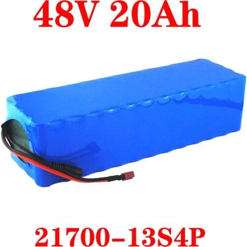 LiitoKala 48V 20AH 48V Lithium battery 21700 5000mAh 13S4P 500W Scooter Battery 48v20ah Electric Bike Battery