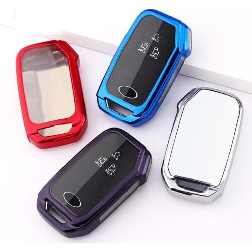 Soft TPU Car Remote Key Case Cover for Kia K5 Sportage R Stinger Sorento Cerato for Kia Carnival Fourth Generation Car Key