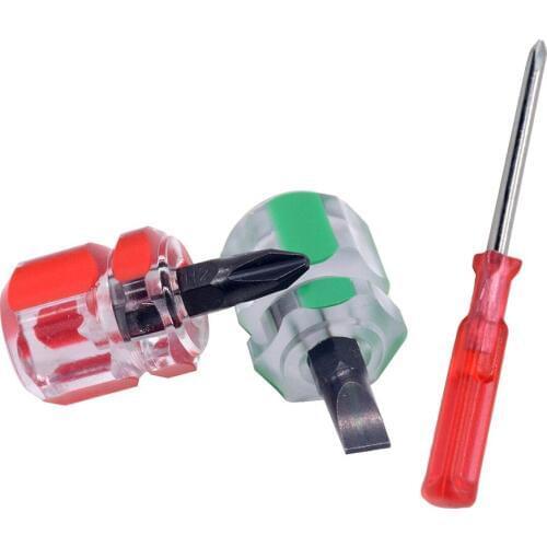 Red Green Screwdriver Kit Mini Small Portable Radish Head Screw Driver Precision Transparent Handle Repair Hand Tools
