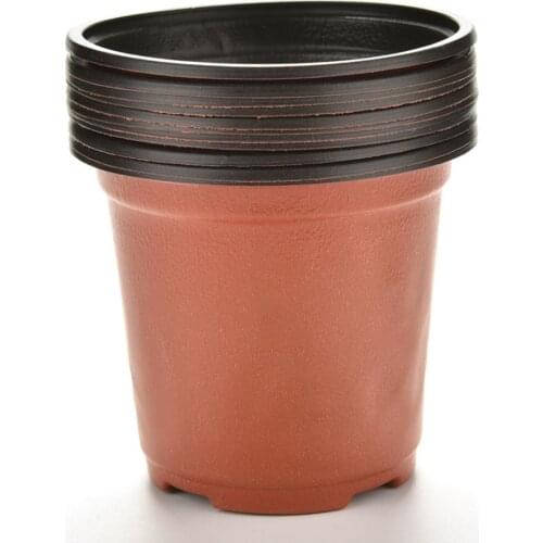 Plastic 10Pcs/set Nursery Pot Contain Flowerpot Desktop Potted Plant Seedlings Planter Pots Home Tool high quality