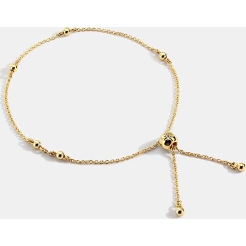 Adjustable Beaded Bracelets for Women Base Beads Bracelet with Zircon Copper Classic Jewely As Women Gift Wholesale 10pcs/lot