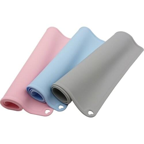 S/L Dog Silicone Waterproof Non-slip No Smell Pet Feeding Mat Easy Clean Cats Dog Accessories Puppy Supplies Kitten Pet Products