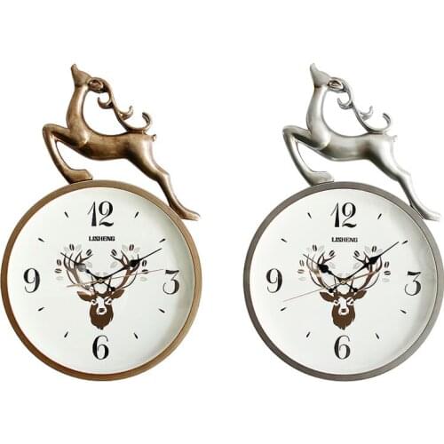 Nordic Large Wall Clock Metal Gold Luxury 3d Living Room Silent Creative Clock Modern Simple Wall Clock of Modular Paintings