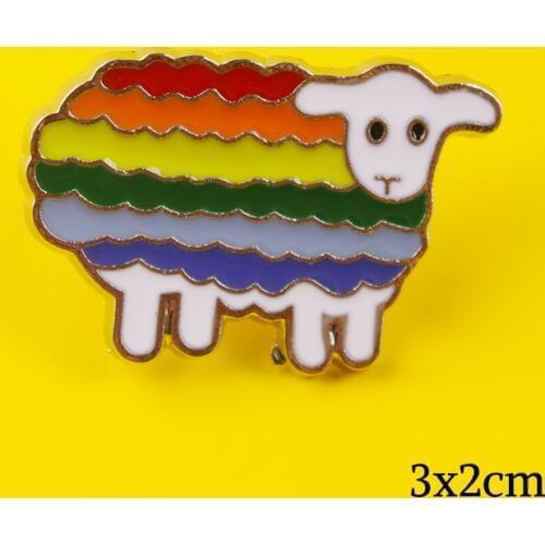 Badges on Backpack LGBT Rainbow Badge Pride Badges for Clothes Enamel Pins for Backpacks Clothes Lapel Pin LGBT Accessories DIY