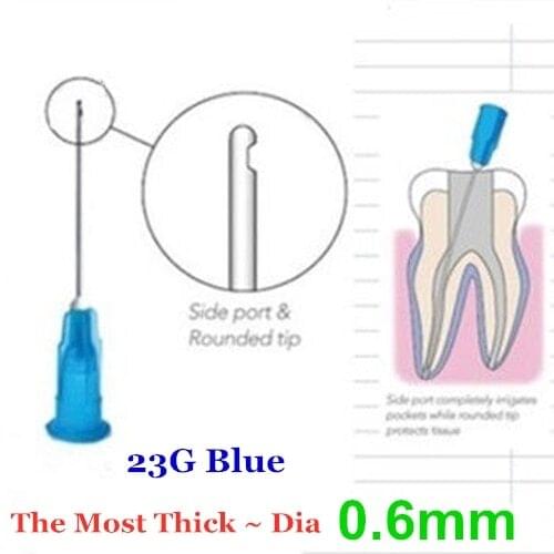 150pcs Dental Endo Irrigation needle tips End-Closed Side Hole Endodontic Syringes dental materials