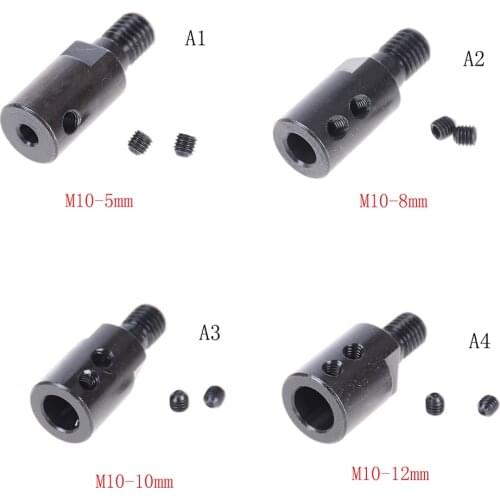 3pcs/set Shank M10 Arbor Mandrel Connector Adaptor For Angle Grinder Cutting Tool Accessory 5mm/8mm/10mm/12mm