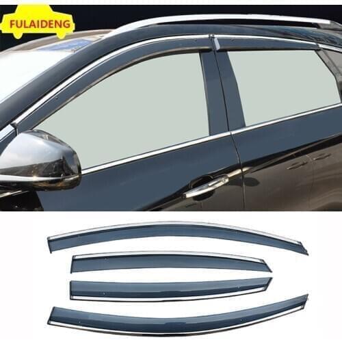 4pcs For Cadillac SRX 2010-2016 Window Visor Deflectors Sun Guard Rain Vent Shield Splitter Car Styling Accessories