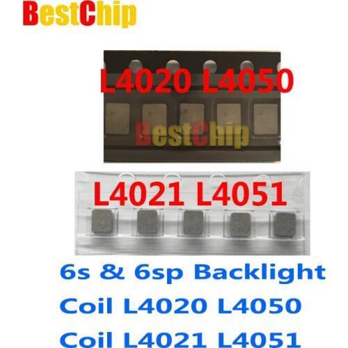 50set/lot (100pcs) for iphone 6s 6splus L4020 L4050 + L4021 L4051 Backlight Back light boost Coil on logic board fix part