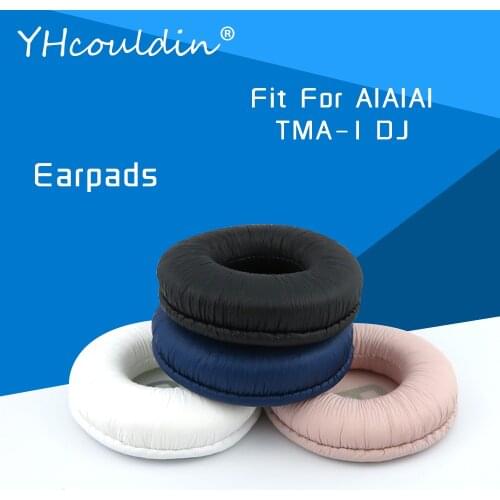 Earpads For AIAIAI TMA1 TMA-1 DJ Headphone Accessaries Replacement Ear Cushions Wrinkled Leather Material