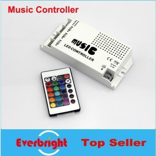 New Arrival 12-24V 24 Keys Wireless IR Remote Control LED Music Sound Control RGB led Controller Dimmer for RGB LED Strips