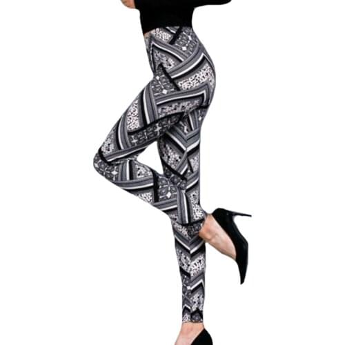 CHSDCSI Stretch Jegging Mujer Elastic High Waist Pant Fitness Pants Girls Sexy Leggings Printed Legging Womens Fashion