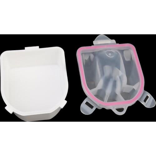 Nail Art Hand Soak Bowl False Nail Polish Remover Manicure Treatment Tool White