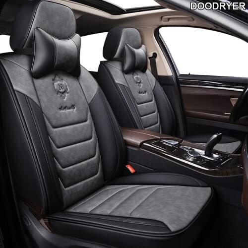 DOODRYER leather car seat cover For peugeot 207 201 301 307 sw 508 sw 308 206 4007 2008 5008 2010 3008 607 507 accessories seat