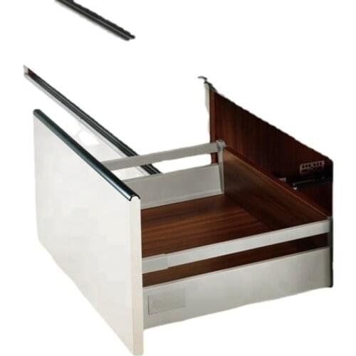 Double Wall Drrawer box kitchen cabinet drawers slide channel