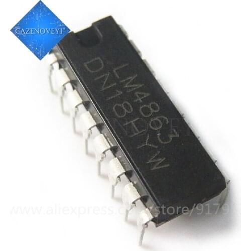 10pcs/lot LM4863D LM4863N LM4863P LM4863 DIP16 Two-way audio amplifier IC In Stock