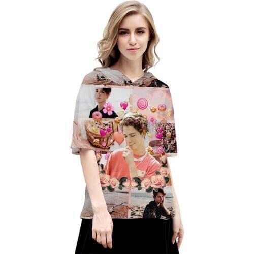 Payton Moormeier 3d hooded T shirt Men Women Hip Hop Short Sleeve Tee Tshirts boys girls Summer casual t-shirt brand Clothes