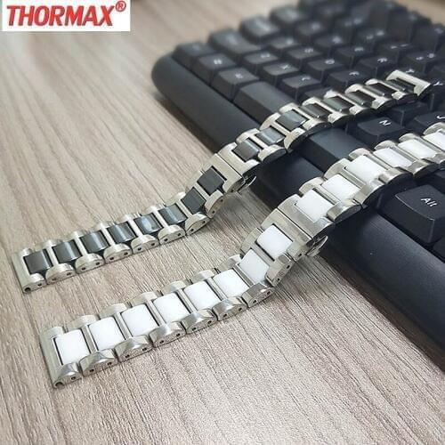 Ceramics Stainless Steel Strap for Samsung Galaxy Watch 46mm/42mm/Active Bracelet for Samsung Gear S3 Watch Band Metal Belt sams