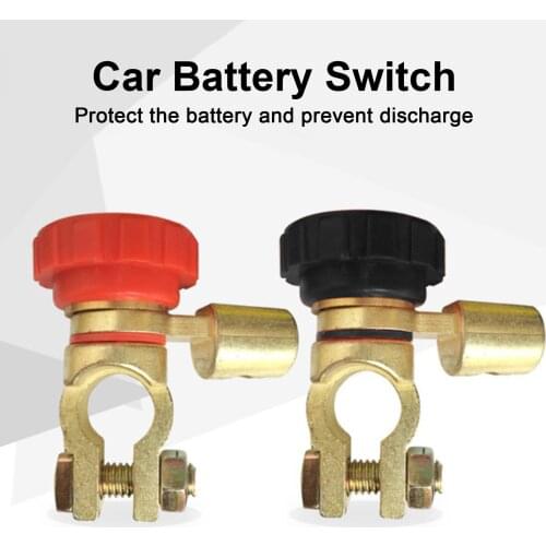 Car Battery Terminals Disconnecting Clamp Negative-Post Switch Universal Negative Terminal Quick Release Cut-off Isolator Switch