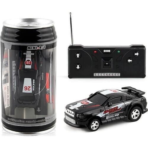 4 Colors 20Km/h Coke Can Mini RC Car Radio Remote Control Micro Racing Car 4 Frequencies Toy For Kids Gifts RC Models
