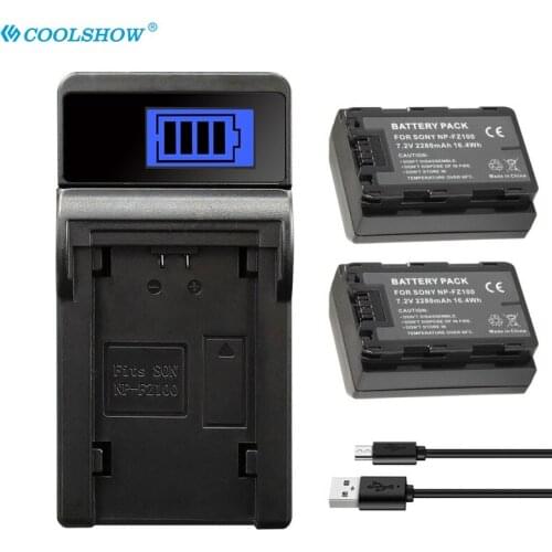 NP-FZ100 NPFZ100 Battery for Sony A9 A9R 9R Alpha 9 A7R III A7 III Fully ILCE-7RM3 BC-QZ1 2280mAh Camera Batteries