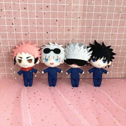Plush Toy Anime Jujutsu Kaisen Stuffed Soft Gojo Satoru Toy Dolls Birthday Gift 20cm