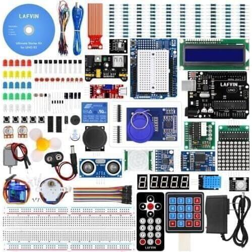 10set/lot LAFVIN UNO R3 Project Complete Starter Kit for Arduino with Tutorial