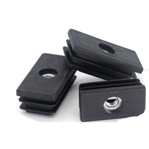 Table Adjusting Foot Plastic Inside Tube Plug Rectangular Square Nut Pipe Cap