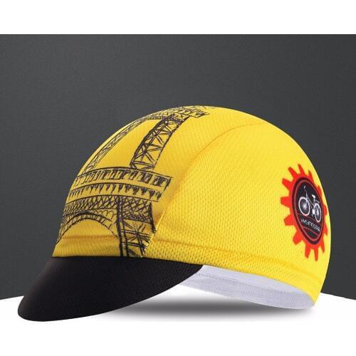 2020 outdoor sports yellow Coolmax Pro Team Breathable Summer Cycling Cap Bike Hat youth women men