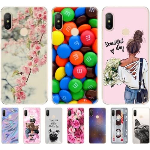 Silicon case For xiaomi MI A2 LITE Cases Full Protection Soft tpu Back Cover Phone Cases For Xiomi MI A2 LITE bumper Coque