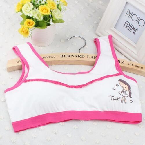 Girls Training Bras for Teenagers Teens Girls Underwear Kids Tank Top Sports Bras Wireless Young Girls Puberty Bra Undergarment