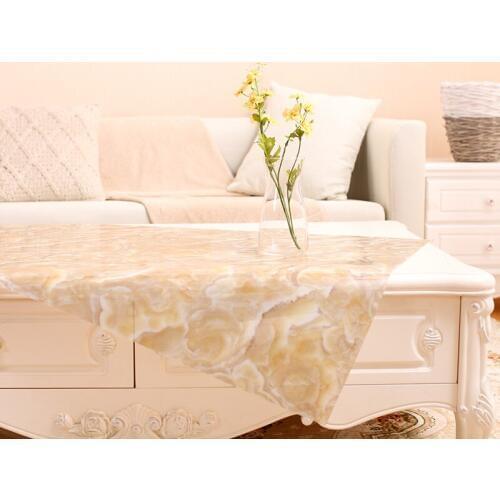 High Quality PVC Tablecloth Table Cover Protector Desk Pad Soft Glass Dining Tablecloth Crystal Board Coffee Tea Pads Mats Board