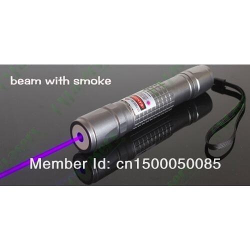 High Powered Military 10000M Violet Blue 405nm Laser Pointer UV Purple flashlight Lazer Torch Burning Match Counterfeit Detector