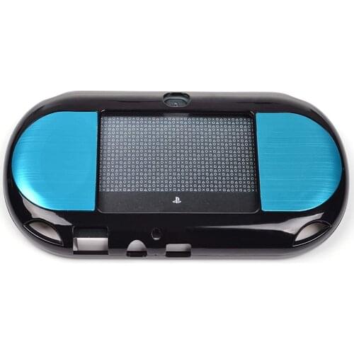 XRHYY Light Blue Aluminum Metallic Protection Hard Case Cover For PlayStation PS VITA 2000 (NOT for vita 1000 series)