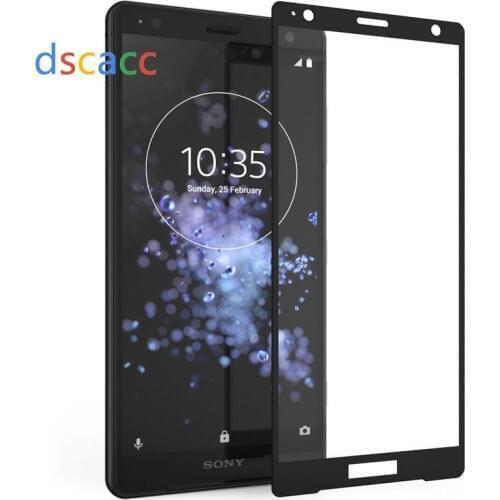 Dscacc Full Tempered Glass Screen Protector for Sony X XA1 ULTRA XZ PRIMIUM XZ1 XZ2 COMPACT XA1 PLUS XA XA 2 XA2 ultra 100pcs