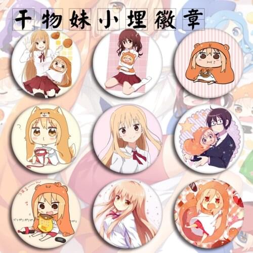 1pc Super Cute Anime badges Himouto! Umaru-chan Brooch Pins acrylic Broche Fans