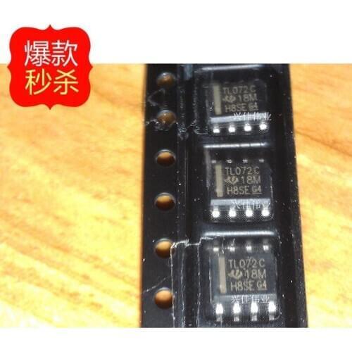 10PCS New TL072CDR TL072C SOP8 SMD Low Power Operational Amplifier