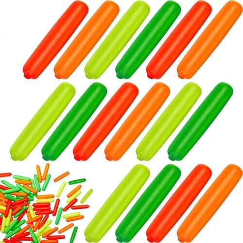 10 Pieces Fishing Foam Float Bobber Fishing Rig Cylinder Indicator Fish Accessories