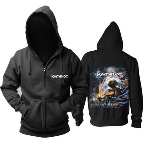 14 designs American Rock Band Kamelot Zipper Hoodies shell jacket hardrock heavy metal sudadera Sweatshirt fleece rocker